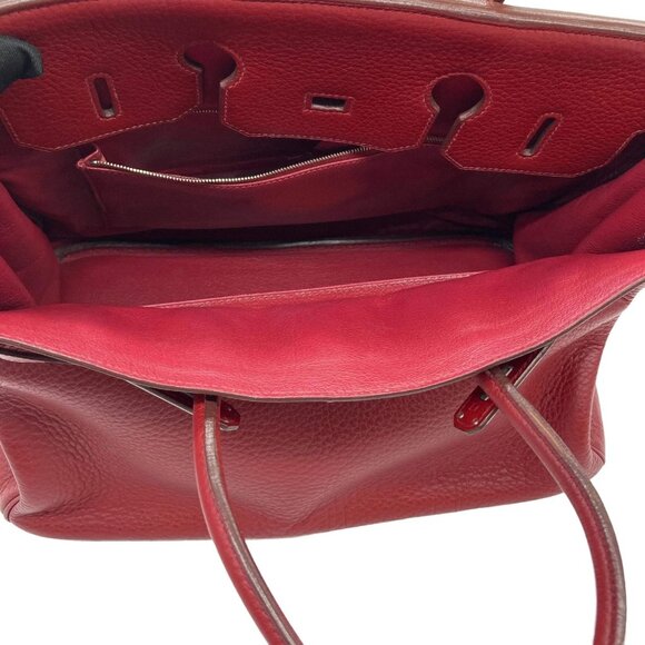Hermes Birkin Togo 35 Red/Silver - Picture 9 of 10